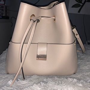 zara drawstring bucket bag